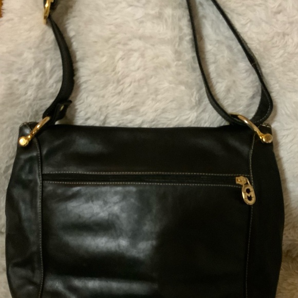 Marino Orlandi Black Italian Leather Shoulder Bag - Picture 2 of 6